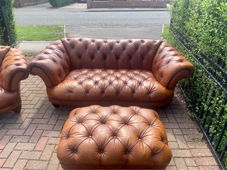 TETRAD OSKAR CHESTERFIELD SUITE SEE ADD DETAILS ATTACHED FULL UK DELIVERY 🚚 AVAILABLE